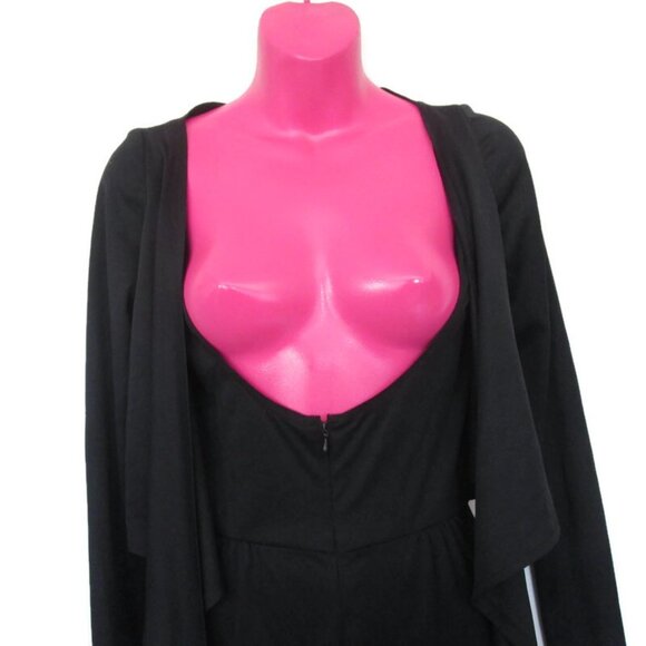 i. magnin 1970s vintage black jumpsuit size small disco - Picture 2 of 7